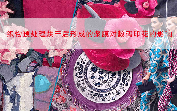 織物預(yù)處理烘干后形成的漿膜對(duì)數(shù)碼印花的影響 織物預(yù)處理烘干后形成的漿膜對(duì)數(shù)碼印花的影響