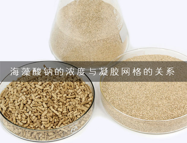 你了解海藻酸鈉的濃度與凝膠網格的關系嗎?